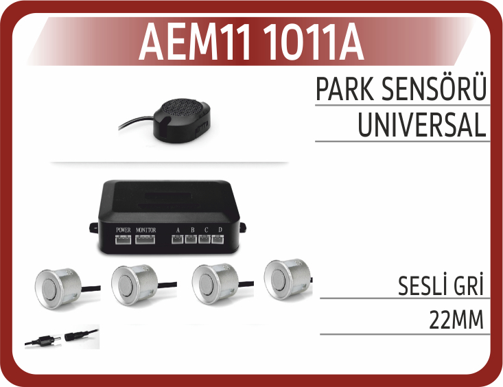 PARK SENSÖRÜ SESLİ GRİ 22MM