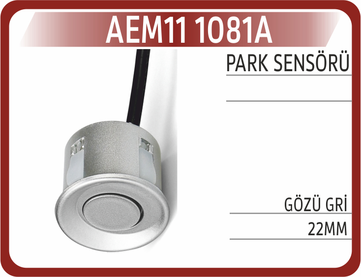 PARK SENSÖRÜ GÖZÜ GRİ 22MM