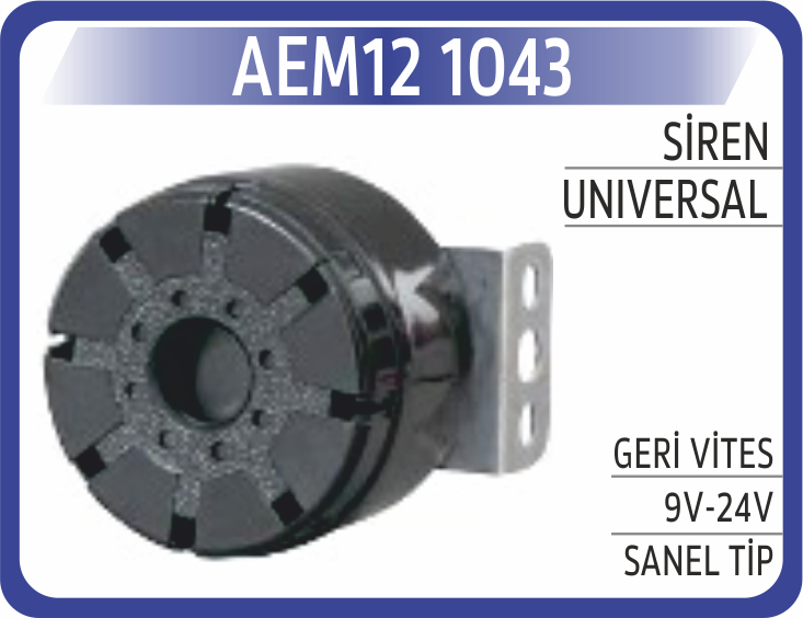 SİREN GERİ VİTES 9V-24V SANEL TİP