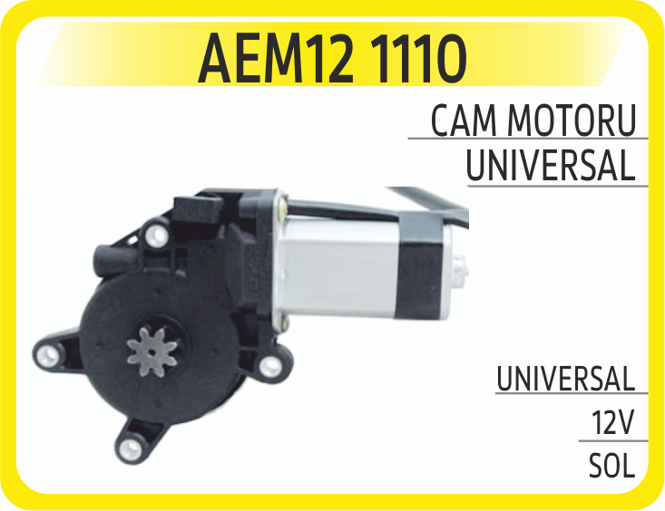 CAM MOTORU UNIVERSAL 12V SOL