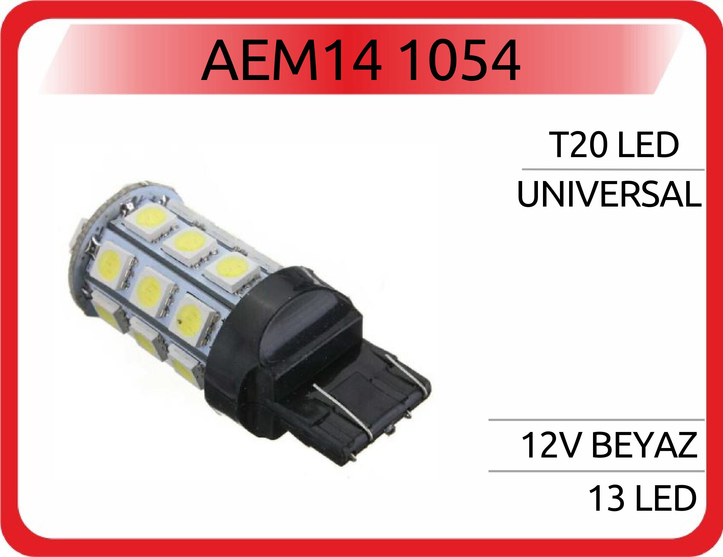 AEM14 1054 T20 LED 12V 13 LED BEYAZ