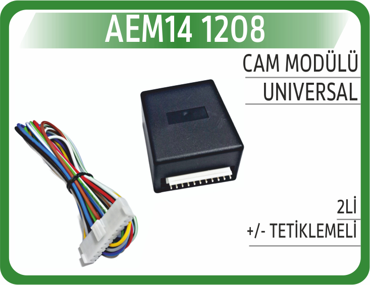 AEM14 1208 CAM MODÜLÜ 2Lİ +/- TETİKLEMELİ