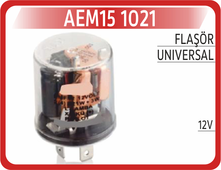 AEM15 1021 FLAŞÖR 12V