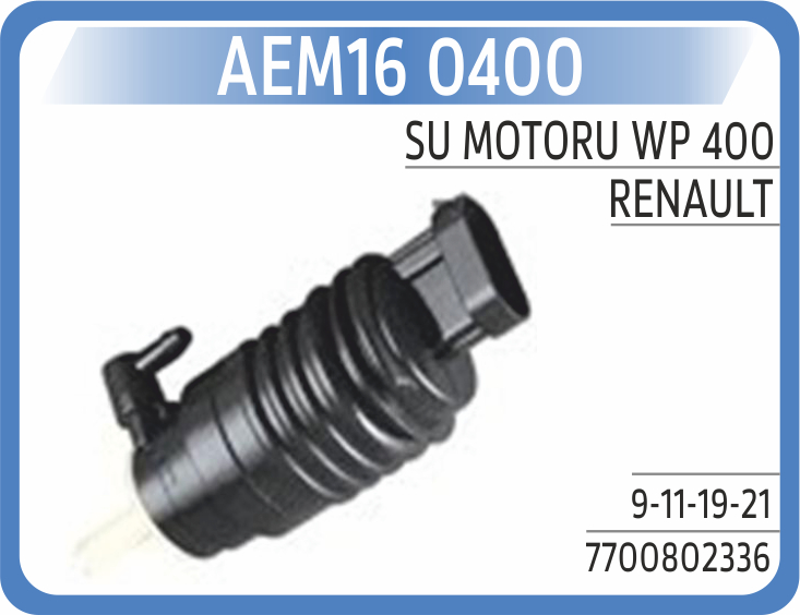 AEM16 0400 SU MOTORU WP 400 RENAULT 9-11-19-21