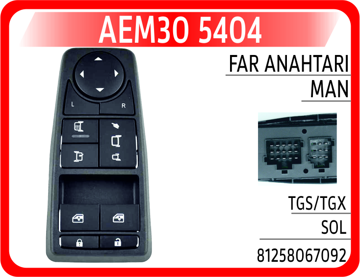 AEM30 5404 CAM ANAHTARI MAN TGS/TGX SOL