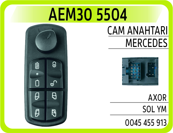 AEM30 5504 CAM ANAHTARI MERCEDES AXOR SOL YM