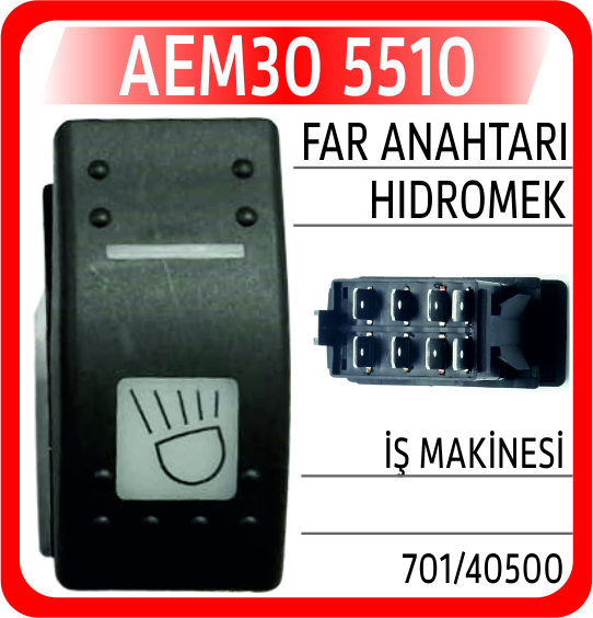 AEM30 5510 FAR ANAHTARI HIDROMEK İŞ MAKİNESİ
