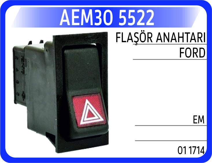 AEM30 5522 FLAŞÖR ANAHTARI FORD EM