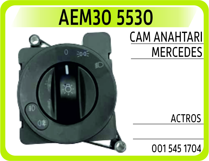 AEM30 5530 FAR ANAHTARI MERCEDES ACTROS