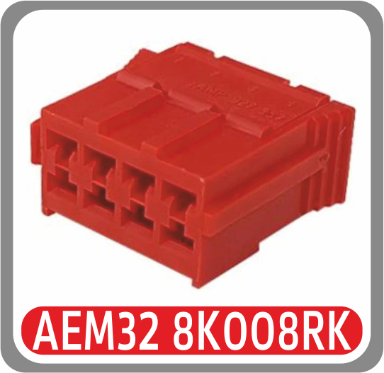 AEM32 8K008RK SOKET TAKOGRAF SOKETİ KIRMIZI KABLOLU