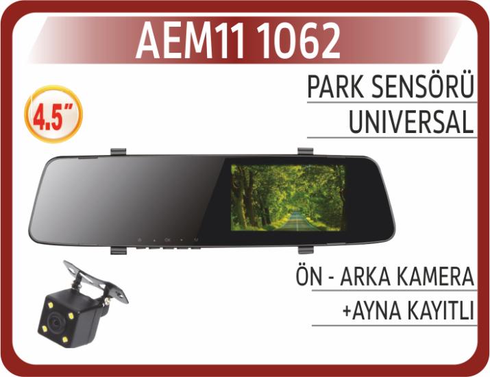 EKRAN (AYNA ) 4,3’’  + 2 KAMERA DVR KAYITLI