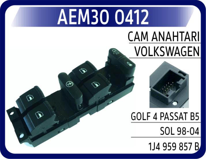 CAM ANAHTARI VW BORA GOLF 4 PASSAT SOL ÇİFTLİ 98-0