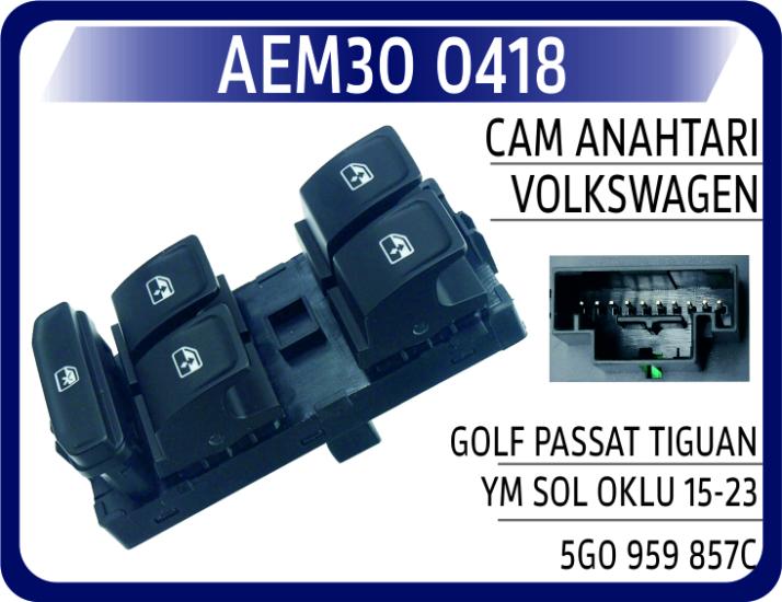 CAM ANAHTARI VW GOLF PASSAT TIGUAN YM SOL OKLU 15-