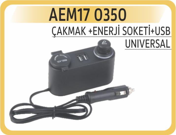 ÇAKMAK +ENERJİ SOKETİ+USB